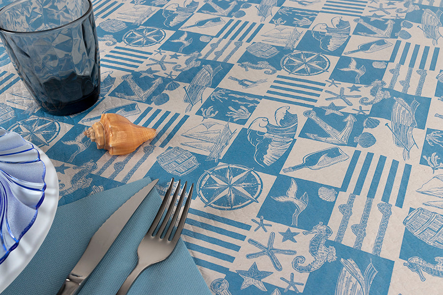 Manteau Papel Blanco 100x100 400u Déco. Náutico (Retractilado y codificado)