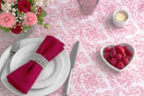 Air Soft Tablecloth 120x120 100 pcs. Deco. Versailles Bordeaux