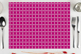 Mantel Papel 28x40,5cm 80gr Deco. Cuadros Magenta Impresion Offset, 500uds