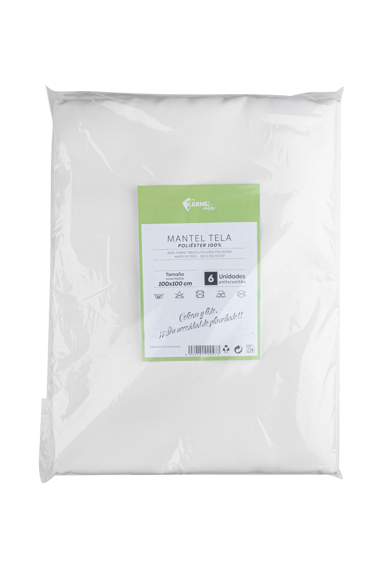 Mantel Tela Poliester 100% ,100x100 cm