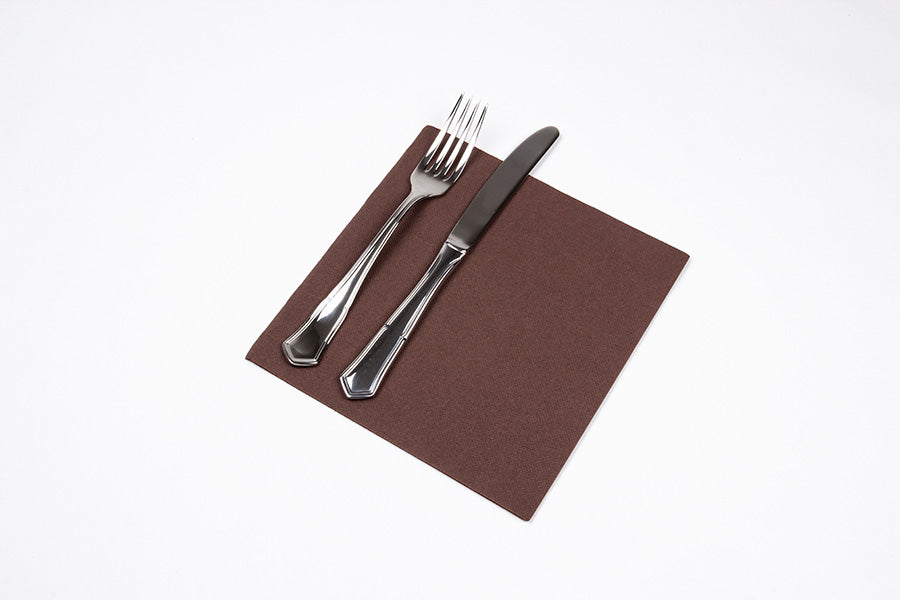 Servilleta 40x40 Punta Punta 50ud 24paq. Chocolate