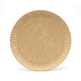 Kraft Cardboard Plate Ø27 cms 50 units