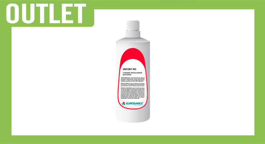 ; DEFORT WC Limpiador desincrustante para baños 1L, 12uds