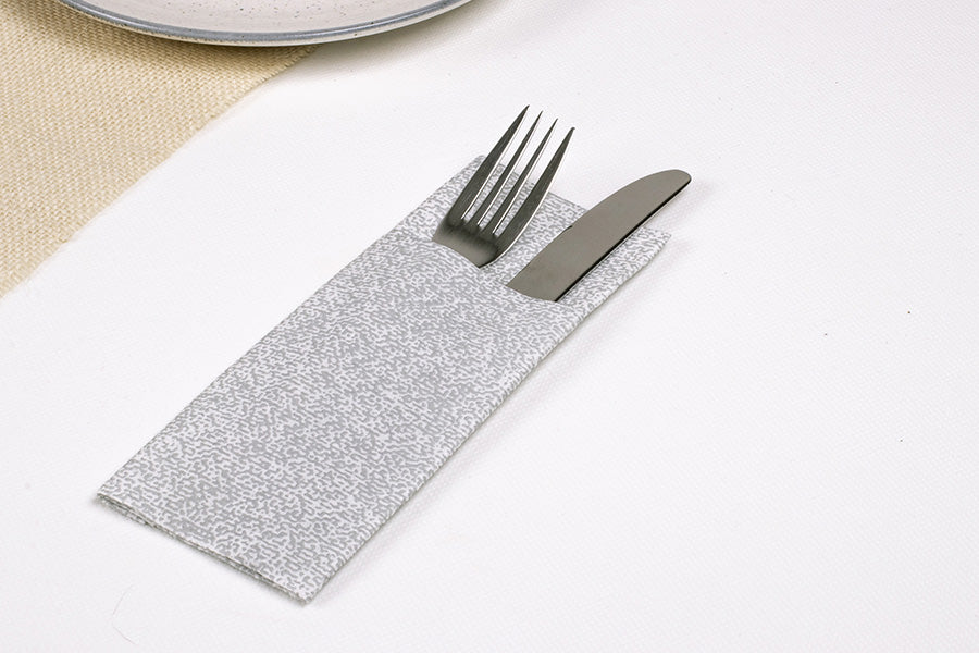Mini Kanguro Bambutex 32x40 400uds. Blanco Deco. Esparta Gris