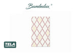 Servilleta Bambulux 30x48cm Pleg. 1/4 Deco. Tresmall Burdeos, 480uds