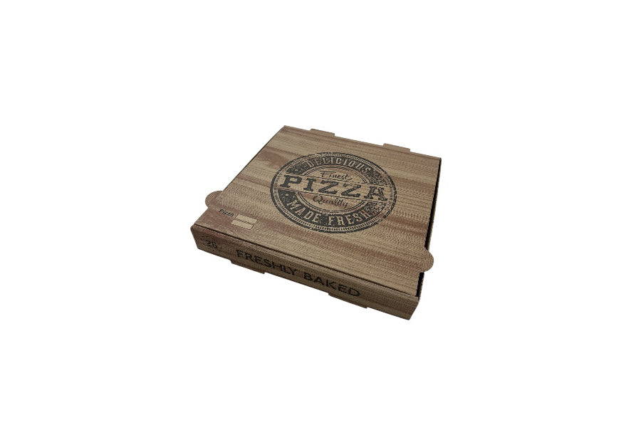 Caja Cartón Pizza 26x26cm Natural Mod. "Quality"