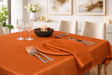 Mantel Tela Raso Satén 100x100cm Color Naranja (50% Poliéster / 50% Algodón)