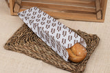Bolsa Papel 12+6x20cm 40gr Blanco Deco. Espigas, 1.000uds
