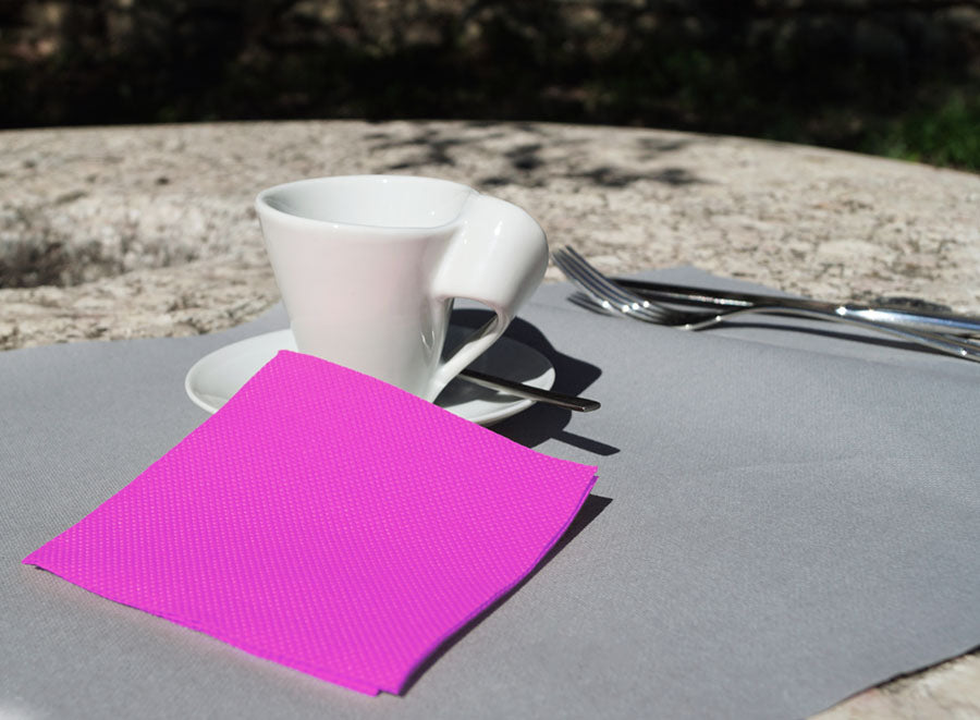 Servilletas Micropunto 20x20cm Fucsia, 100uds 24pq