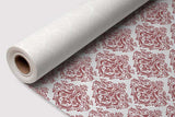 Rollo Mantel Air Soft 1,20x25m Deco. Versalles Burdeos