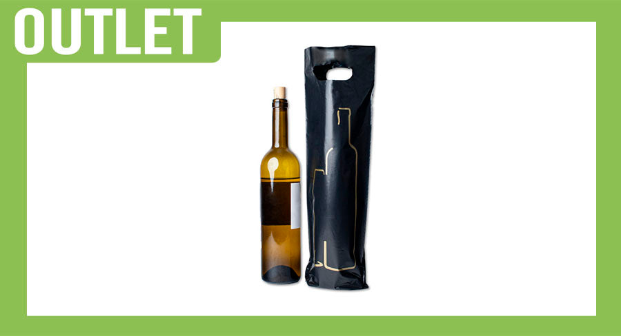 ; B. Wine Die-Cut Bag 15x41+3.5cm Black, 25 units