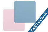 Posavasos Polipiel Cuadrado 10x10cm Rosa-Azul (10pq x 6uds)