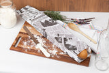 Bolsa Papel 9+5x50cm 40gr Blanco Deco. Prensa, 1.000uds