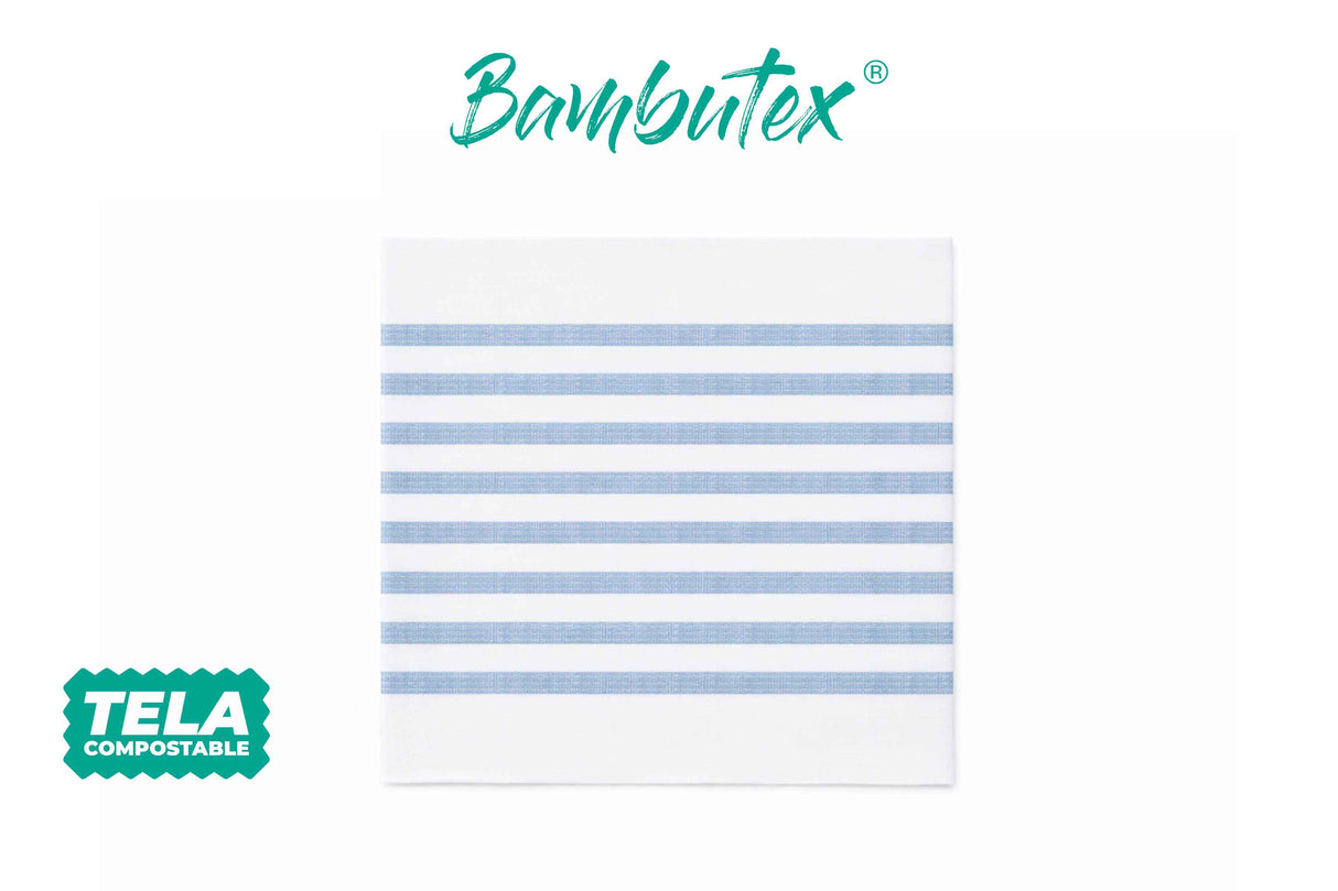 Servilleta Bambutex 48x48cm Deco. Marino Azul, 300uds