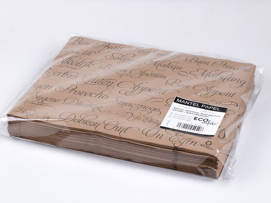 Papier pour cheminée 30x40 Eco Nature 40gr Deco. BP 1.000 unités (2x500)