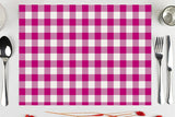 Mantel Papel 28x40,5cm 80gr Deco. Vichy Magenta Impresion Offset, 500uds
