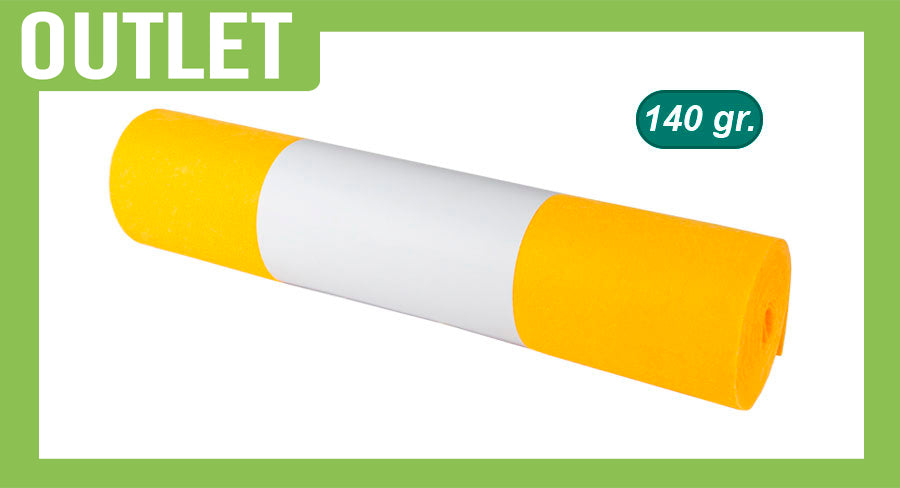 ; Rouleau Bayeta Sintetica 0,36x4m. 140gr. Amarilla (précortado à 40 cm)