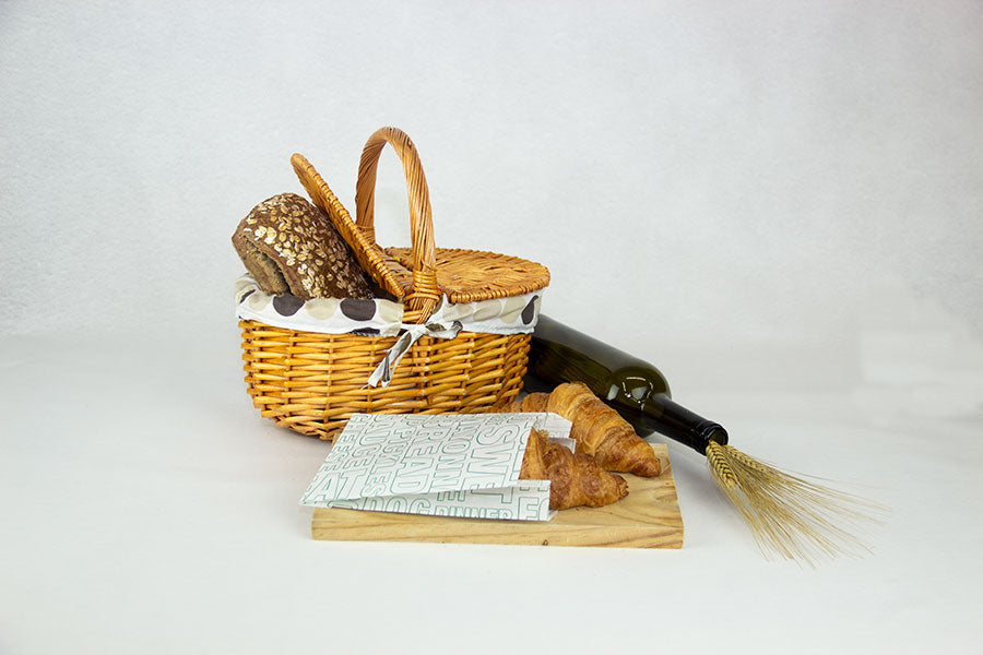 Greaseproof Paper Bag 12+6x20cm 35gr Deco. Gourmet 1,000 units.