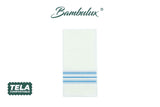 Servilleta Bambulux 48x48cm Pleg. 1/8 Deco. Horizonte Azul, 300uds