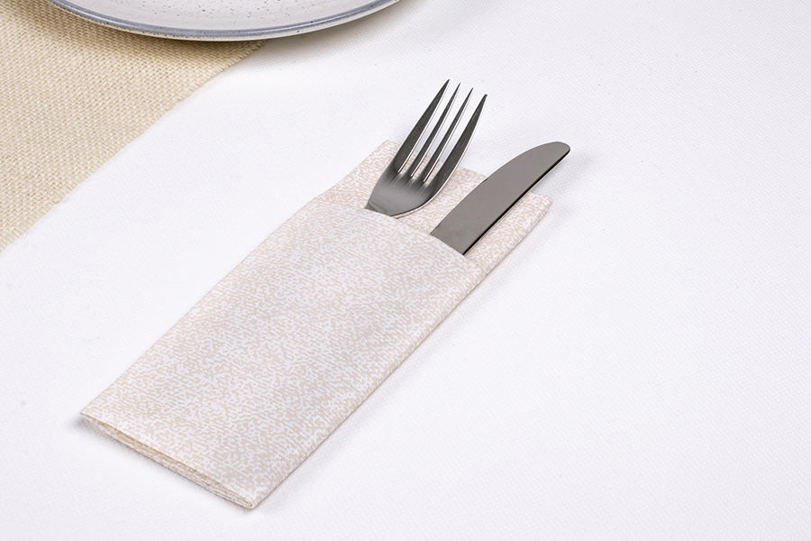 Mini Kanguro Bambutex 32x40 400uds. Blanco Deco. Esparta Crema