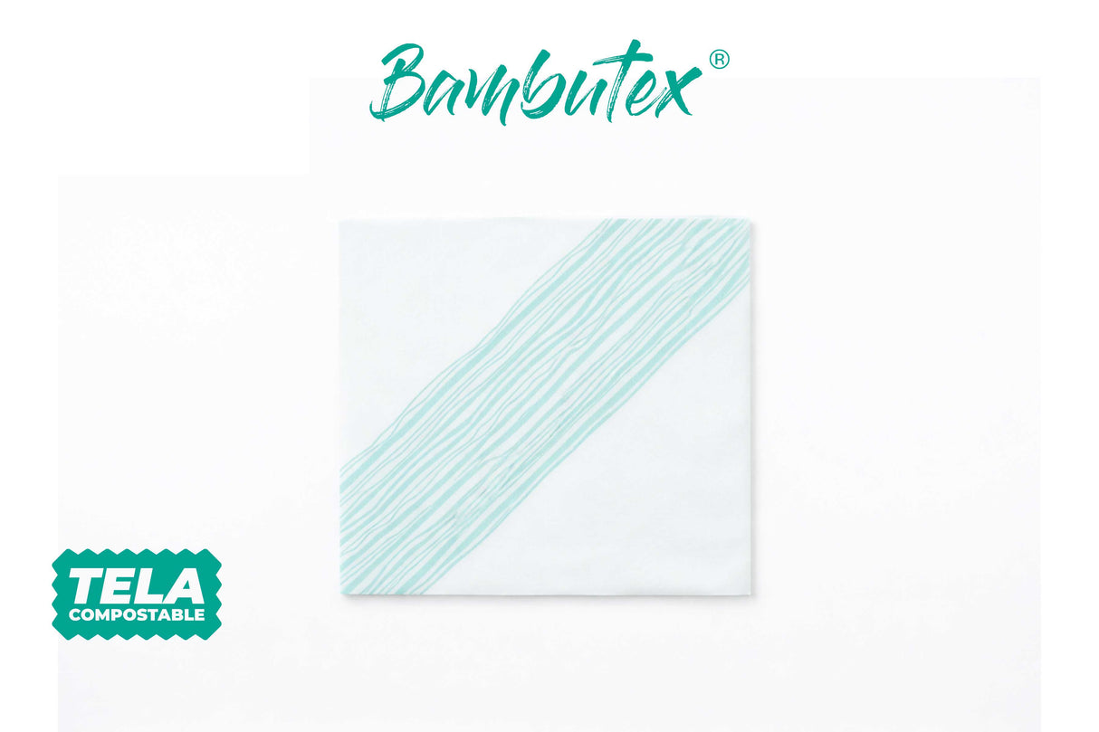 Servilleta Bambutex 40x40cm Deco. Ibiza Agua Marina, 600uds