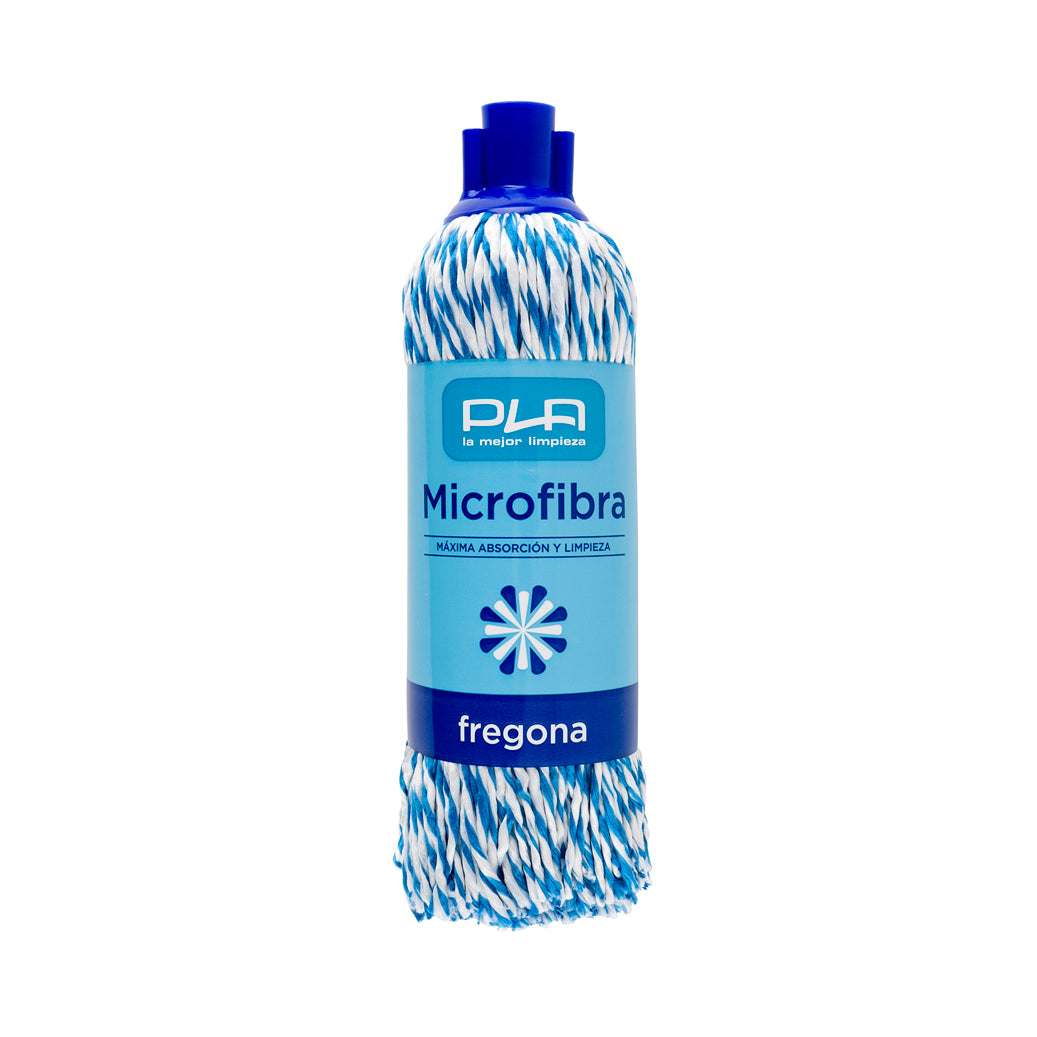 Fregona Trenzada Microfibra Azul, 160gr,