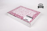 Mantel Papel 30x40cm 45gr Blanco Deco. Cachemir Burdeos, Estuche de 500uds