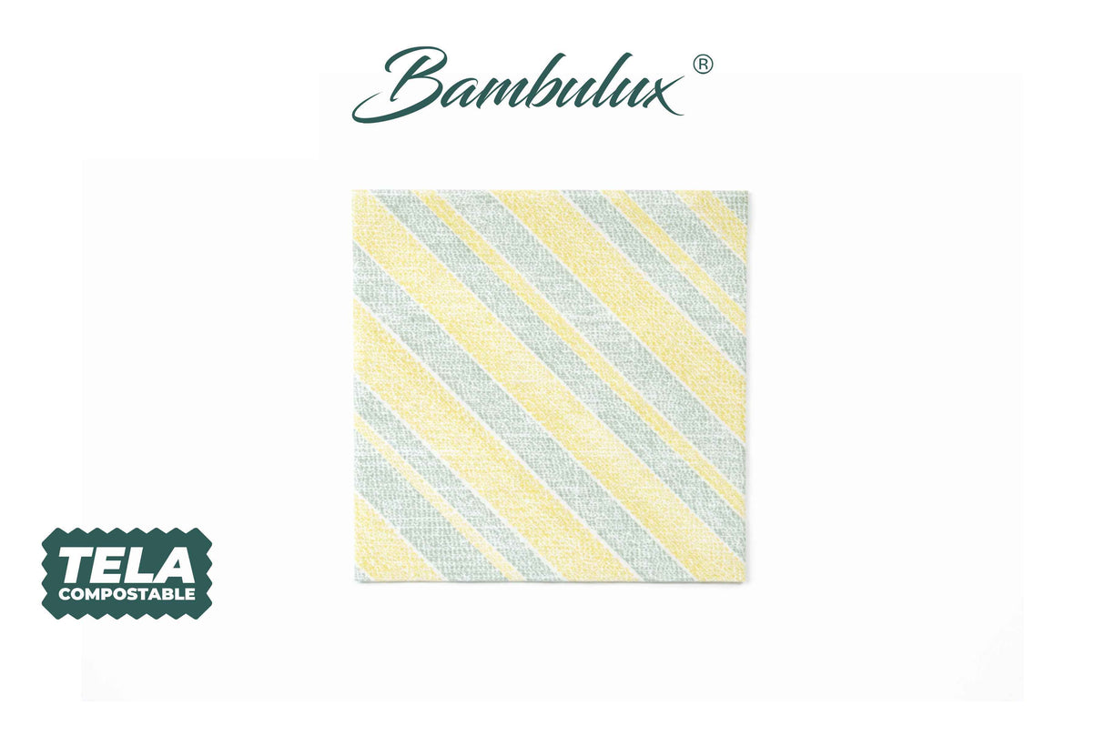 Servilleta Bambulux 40x40cm Deco. Marea Verde, 480uds