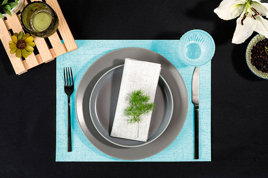Air Soft Tablecloth 30x40 400 units. Deco. Strauss Turquoise