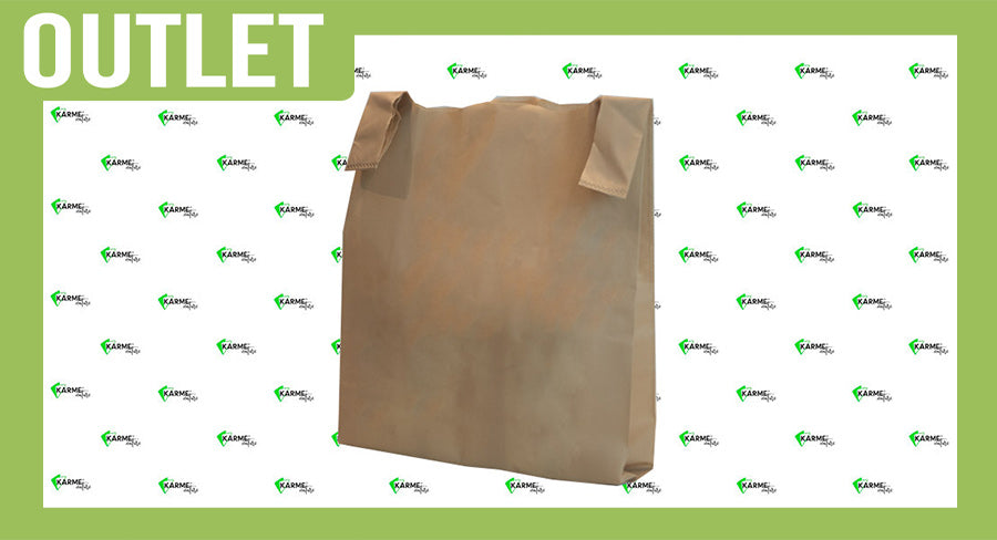 ; Bolsa Camiseta Novotex 40+18x65cm 60gr. Beig Natural 240  uds.