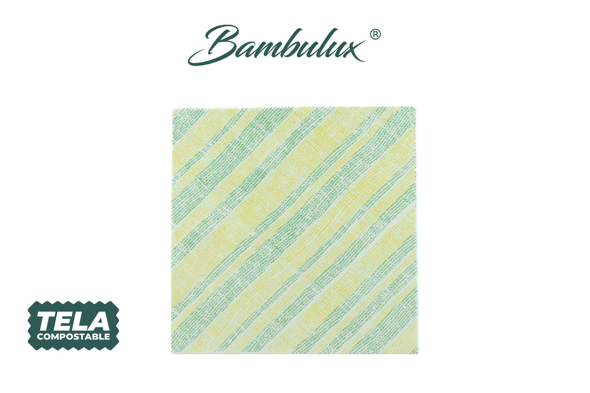 Servilleta Bambulux 48x48cm Deco. Marea Verde, 240uds