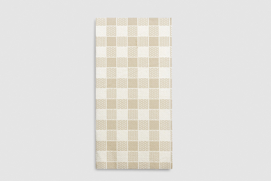 Serv Air Soft 40x40 480ud Pl. 1/8 Deco Vichy Crema