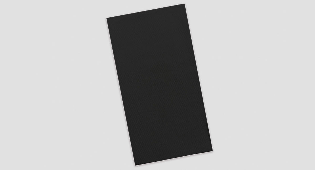 Servilleta Punta Punta 48x48cm Pleg. 1/8 L Negro