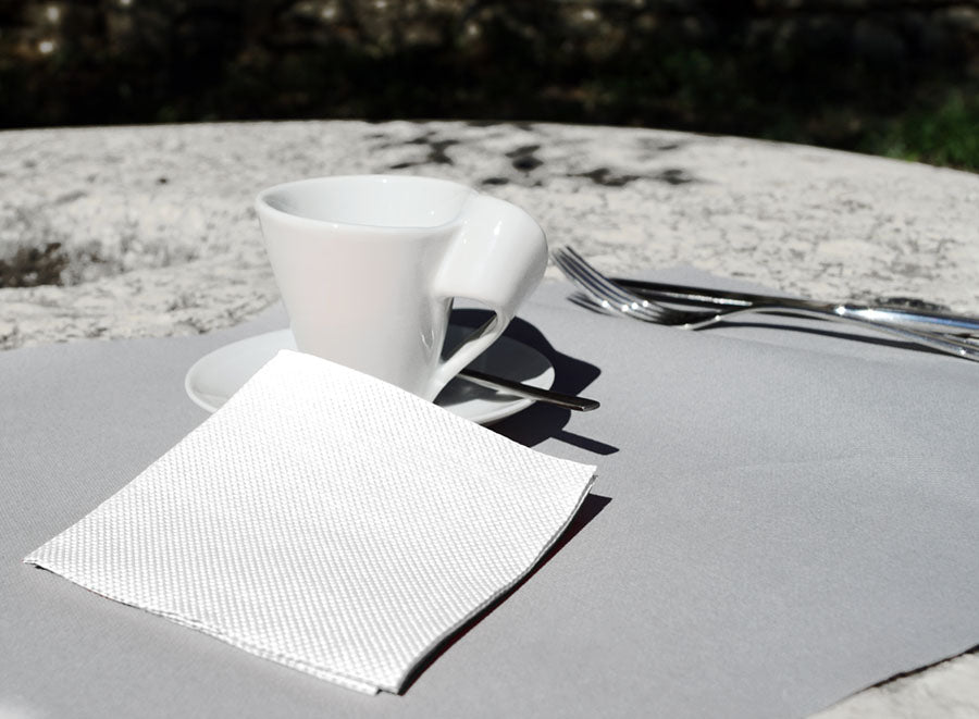 Servilletas Micropunto 20x20cm Blanca, 100uds 24pq