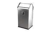 Papelera con Cabezal Basculante 40 Litros Inox. PP40BS