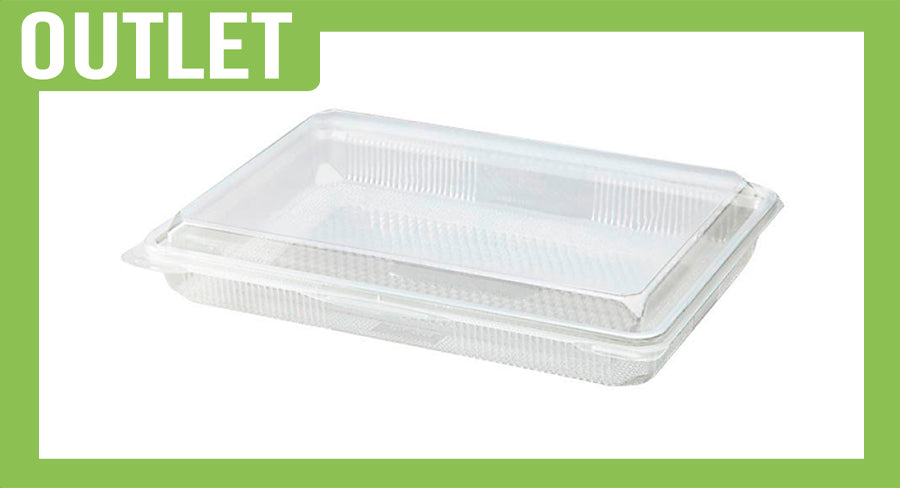 ;Hinged lid sliced containers -pet- 1,000cc 25 units (-15ºC to +55ºC)