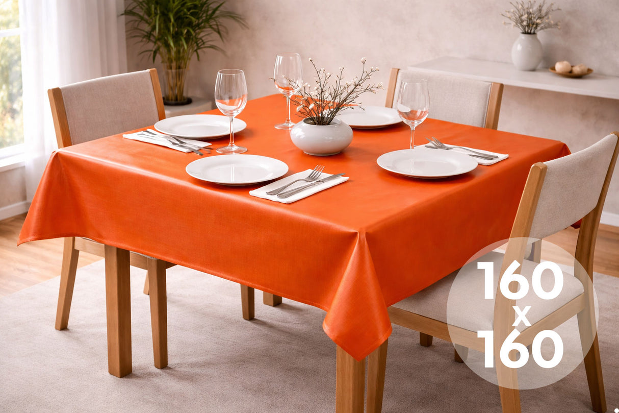 Mantel Extratela Alba Plus 160x160cm Naranja (Confeccionado a 156x156cm)