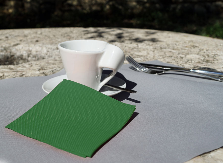 Servilletas Micropunto 20x20cm Verde, 100uds 24pq