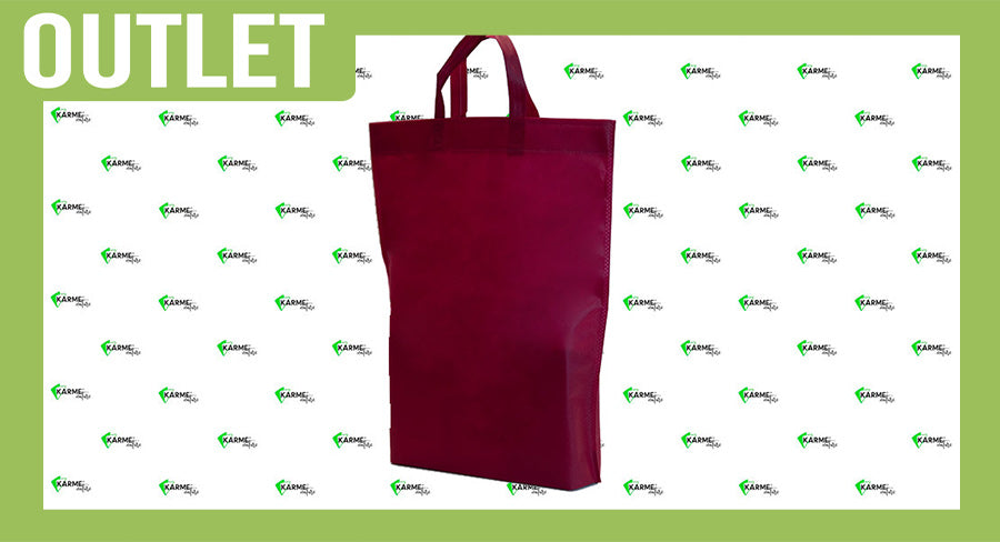 ; Bolsa Asa Lazo Novotex 40x50+10cm 60gr Burdeos, 250uds