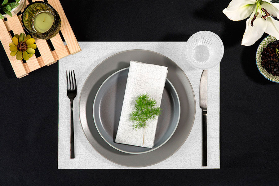 Air Soft Tablecloth 30x40 400 units. Deco. Strauss Gray