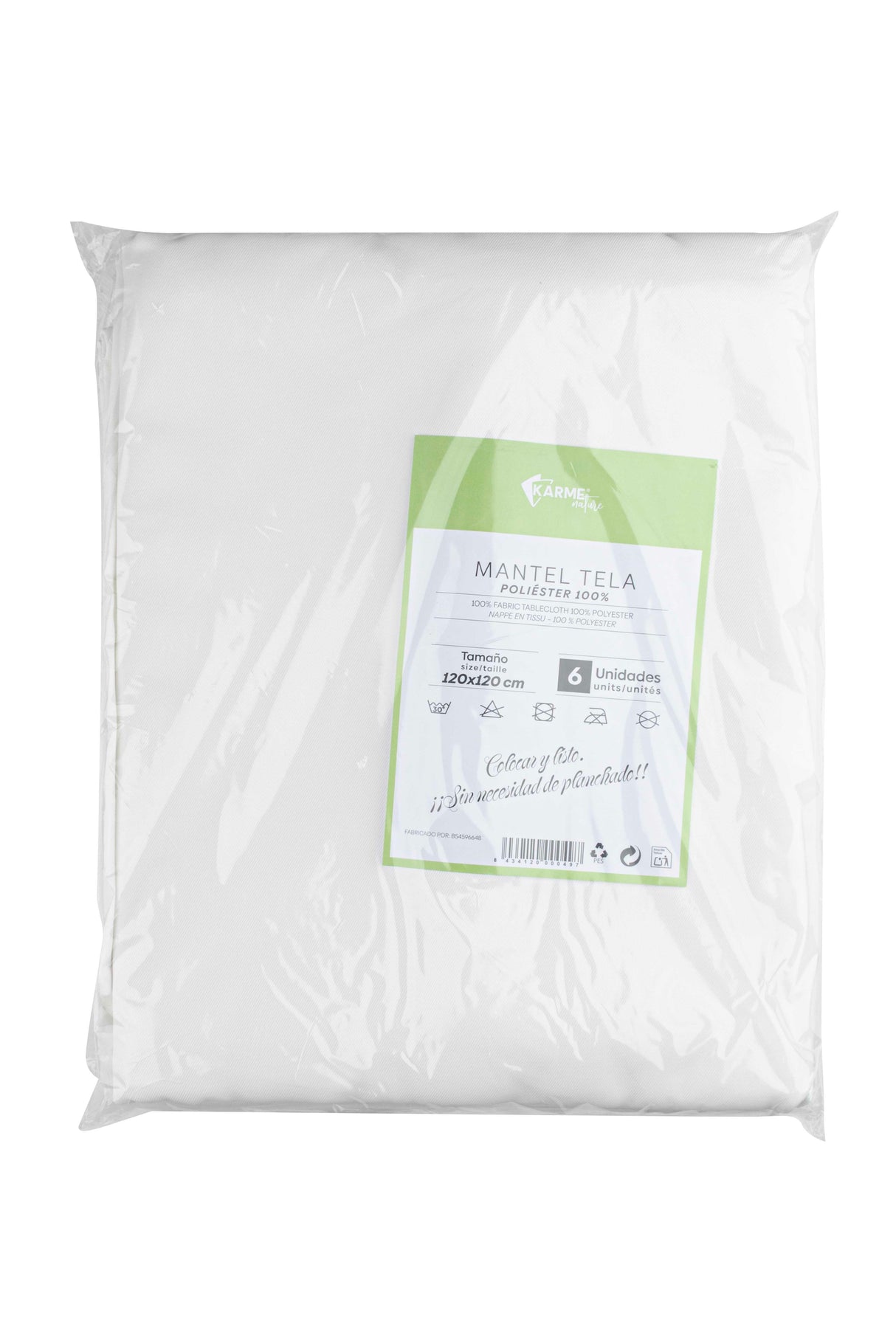 Mantel Tela Poliester 100% 120x120 cm