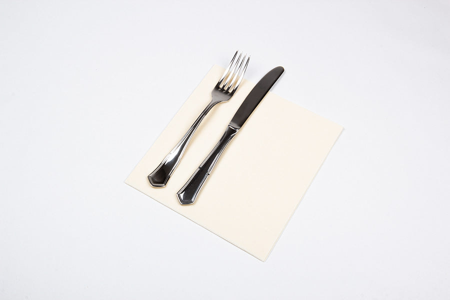 Servilleta Punta Punta 40x40cm Crema, 50uds 24paq