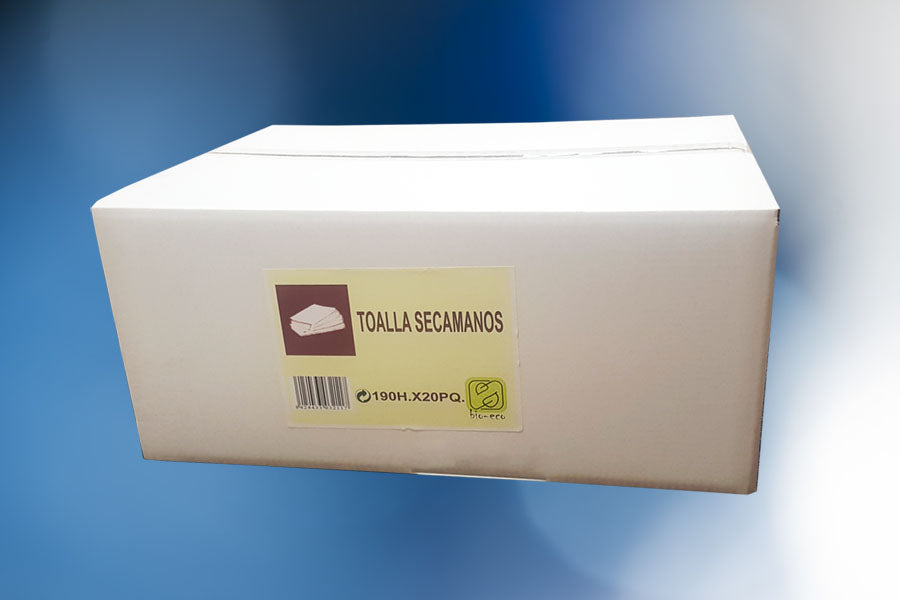 Toalleta Eco Nature 2 capas 21x22cm, 20paq 190uds
