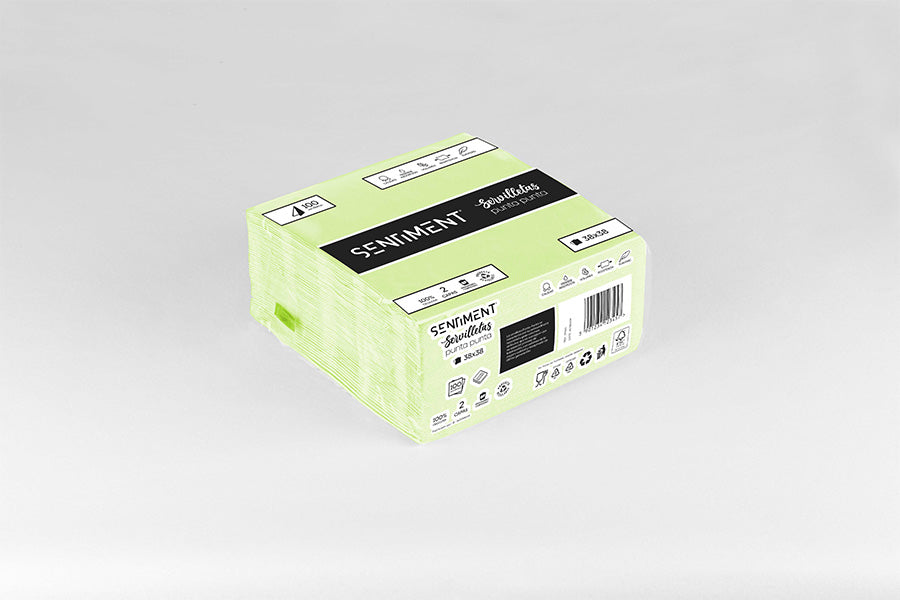 Napkin 38x38 Punta Punta 40 units. 24 pack. Pistachio -Sentiment-