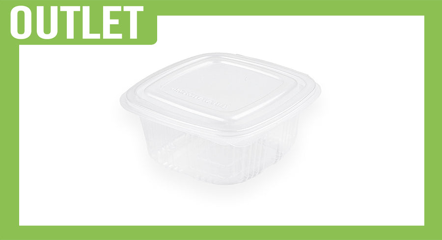 ; Envase Bisagra Microondas -PP- 250cc 100 uds (-5ºC a +120ºC)