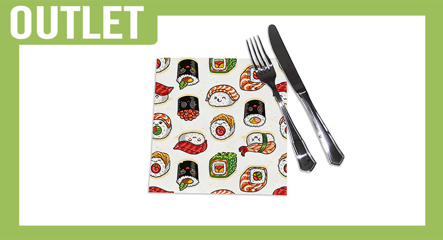; Serv. PP 40x40 Imp. Digital Sushi 240 uds.
