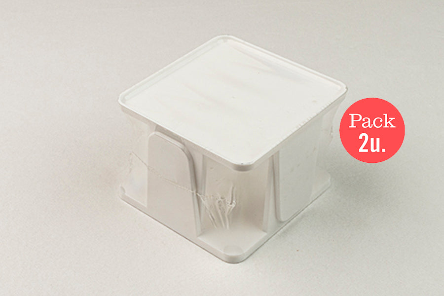Napkin holder 20x20 PS White, 2 units.