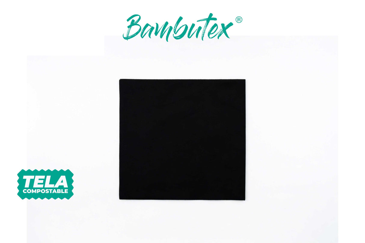 Servilleta Bambutex 40x40cm Negro, 600uds