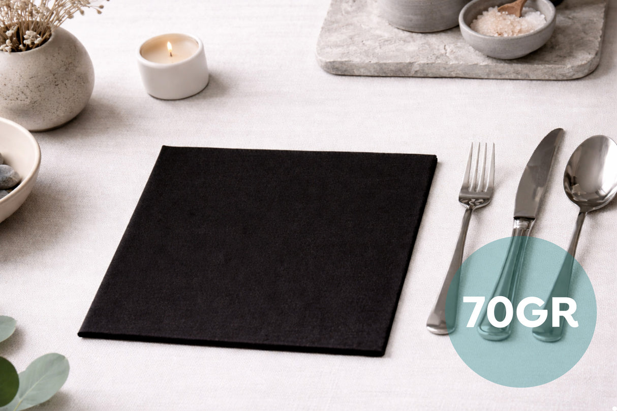 Serv. Softex 40x40cm 70gr 300ud. Noir