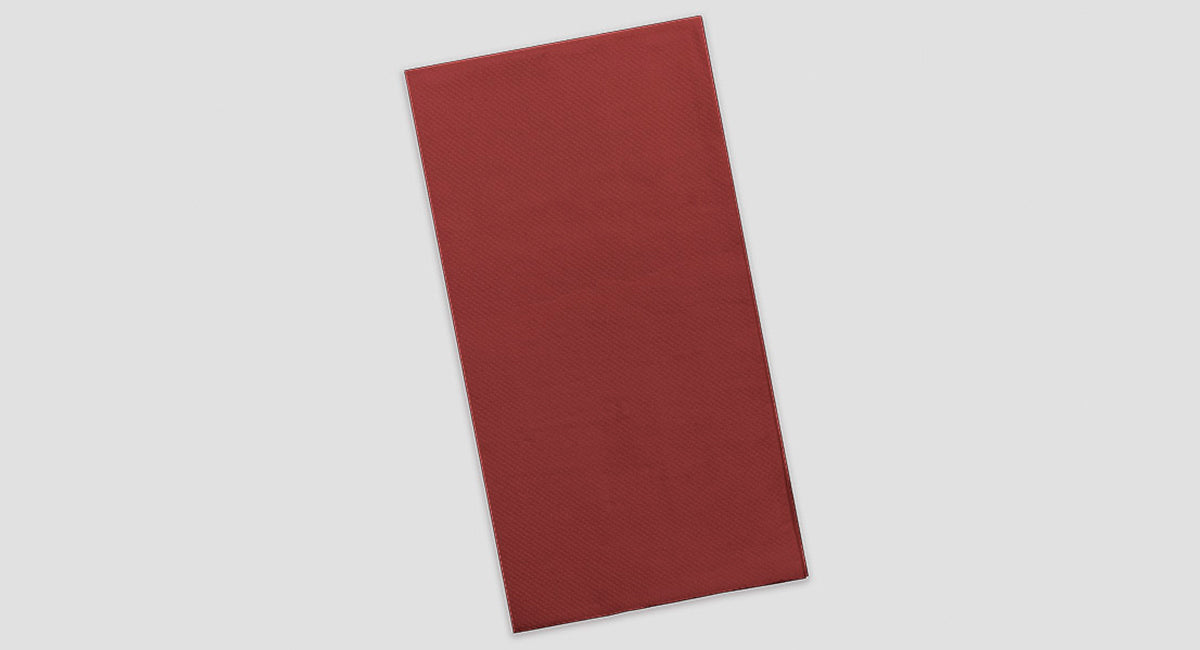 Servilleta 30x40 Punta-Punta 50ud. 48paq. Burdeos